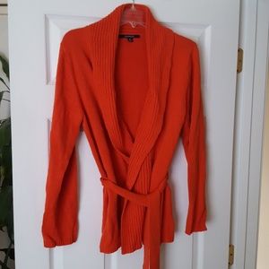 Burnt orange long sleeve cardigan